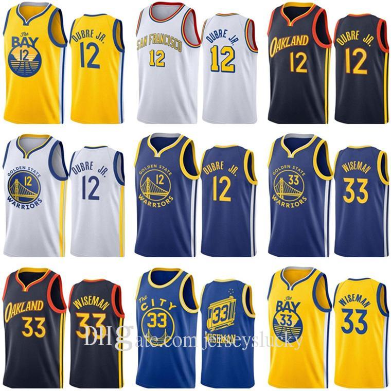 

Top Quality Men Women Kids Youth Kelly Jersey 33 Wiseman Stephen 12 Oubre Jr. James 30 Curry City Navy Black Yellow Blue Basketball Jerseys, Color 3