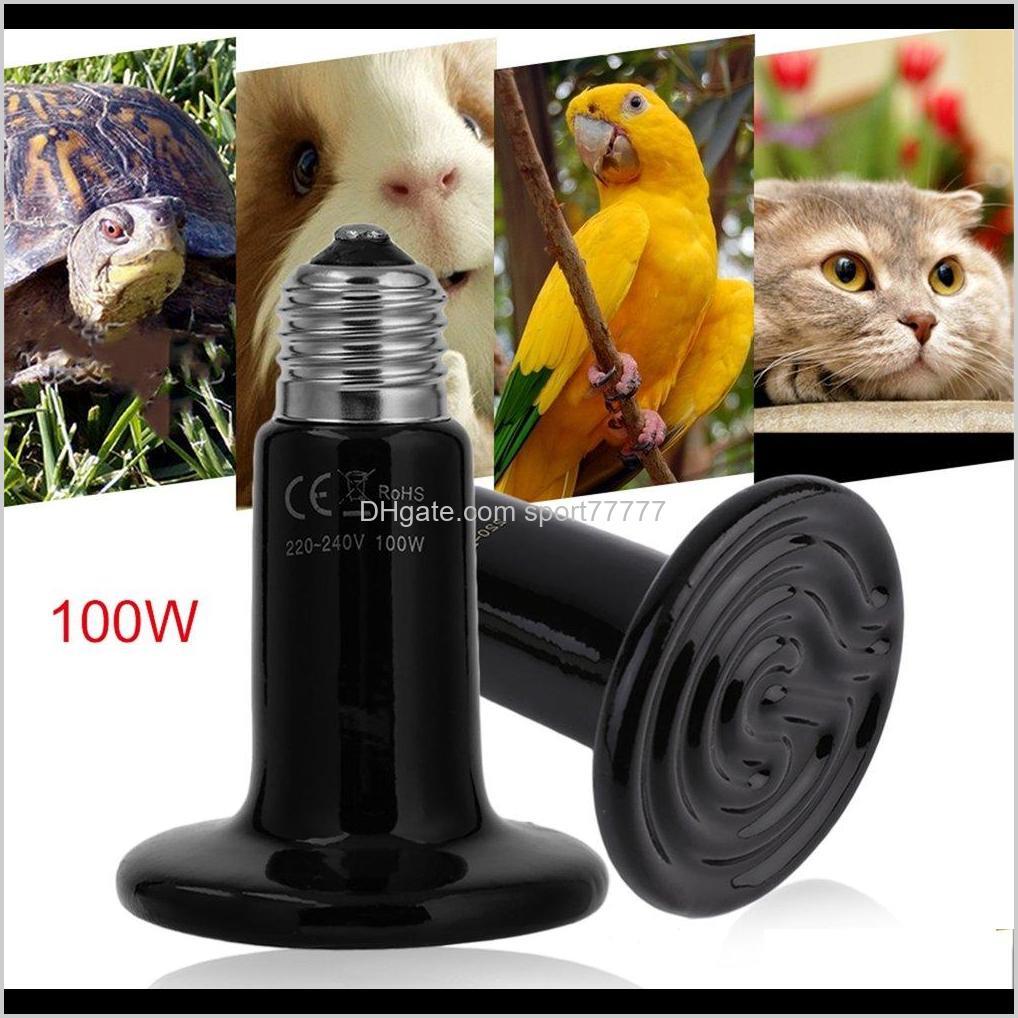 

Supplies Home & Garden Drop Delivery 2021 25W/50W/100W Ceramic Heat Emitter Bulb Lamp No Light Emitted For Reptile Tortoise Pet Brooder Seok0