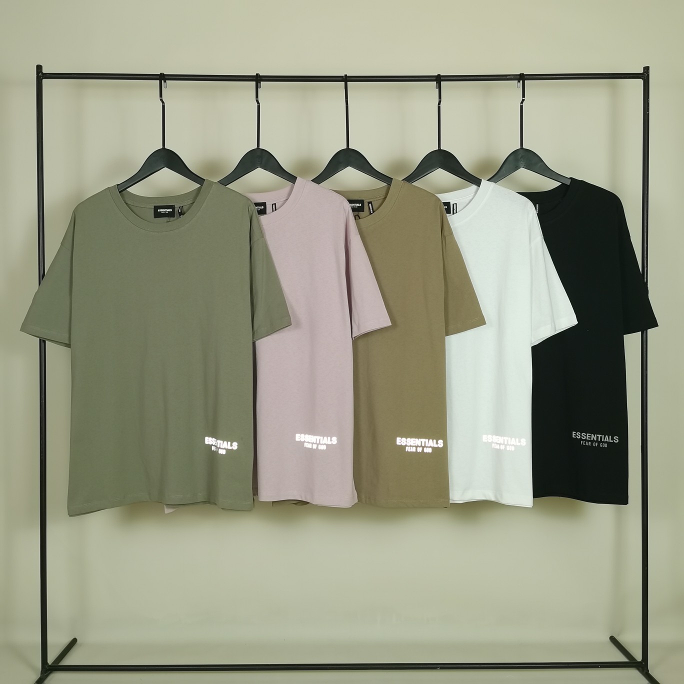 

Vintage Men's T-shirts European Short-sleeved back Essentials Reflective letters oversize T-shirt Casual Streetwear Tshirt 625#, Desiccant