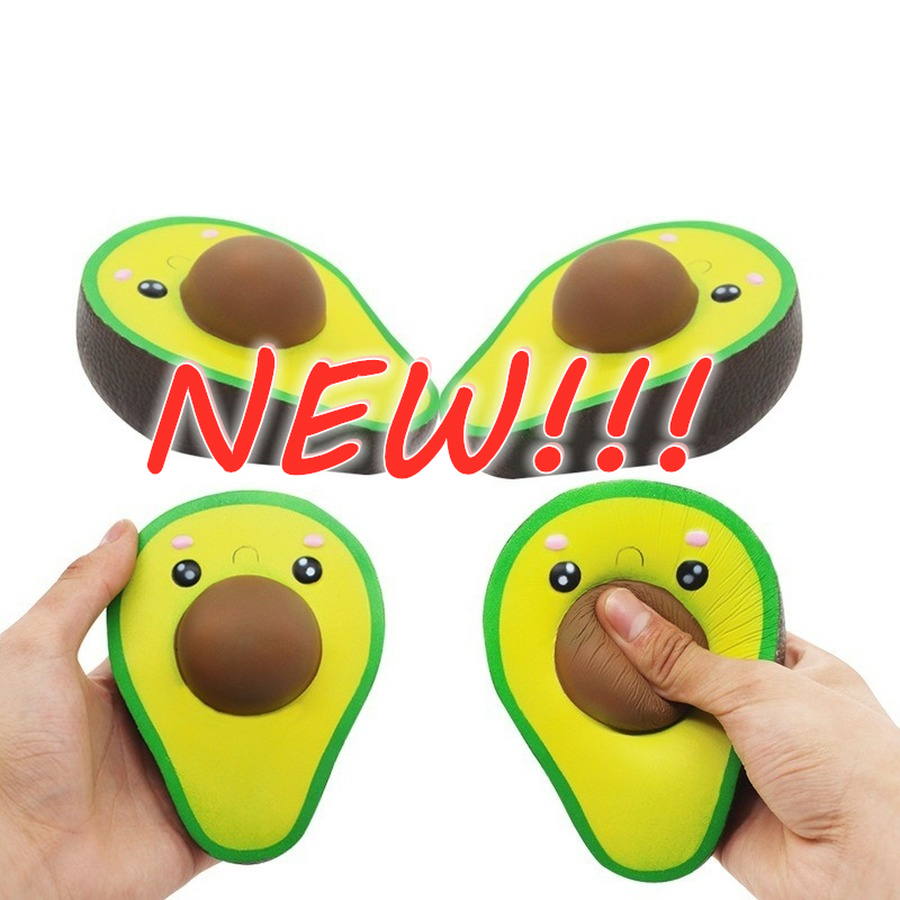 

Kawaii Avocado Diy Antistress Squishy Toys Simulated Fruit Series Slow Rising Stress Relief Funny Toy for Adults Baby Xmas Gift DHL CH