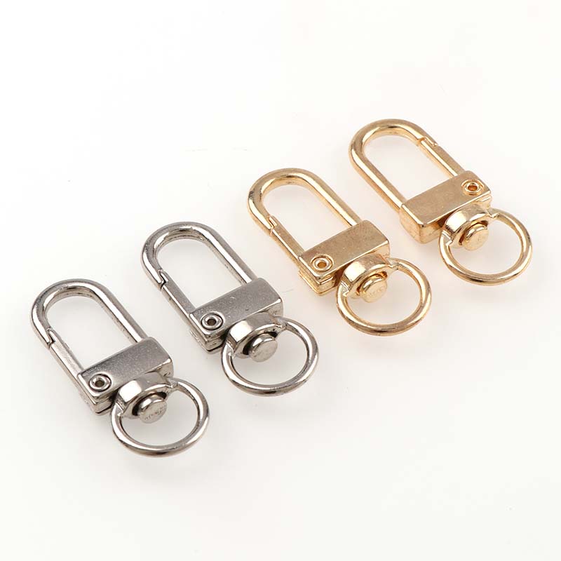 

50Pcs bags Mini Rotatable Buckle Hook Lobster Key Chain Metal HIgh Quality Carabiner For Bag Parts