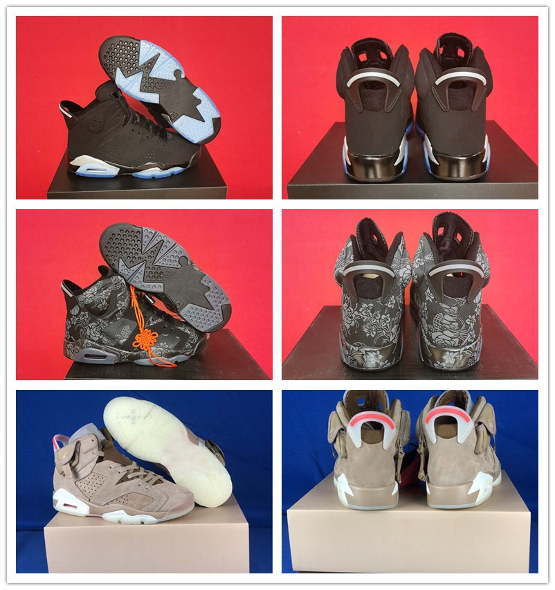 

Travi x 6 British Khaki University Blue Men Athletic Shoes Good Quality 6s SD WMNS Singles Day Black Women sports sneaker