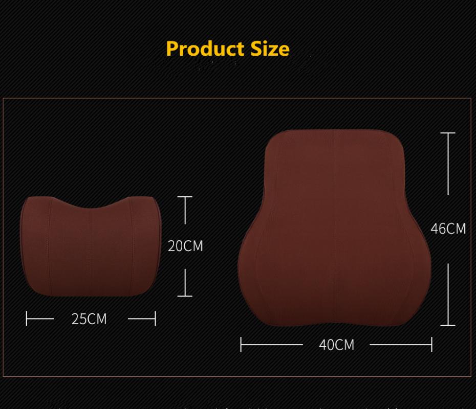 

Seat Cushions QUEES Car Neck Pillow & Support Headrest Business Style Memory Foam Cushion Interior Accessories Knitwear Grid Leather