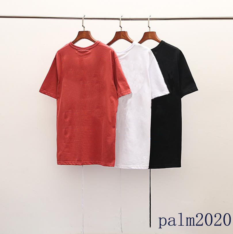 

Luxury mens T-shirts tops Loose version arrow printing tag fashion T-shirt tide brand couple round neck man tees, White;black