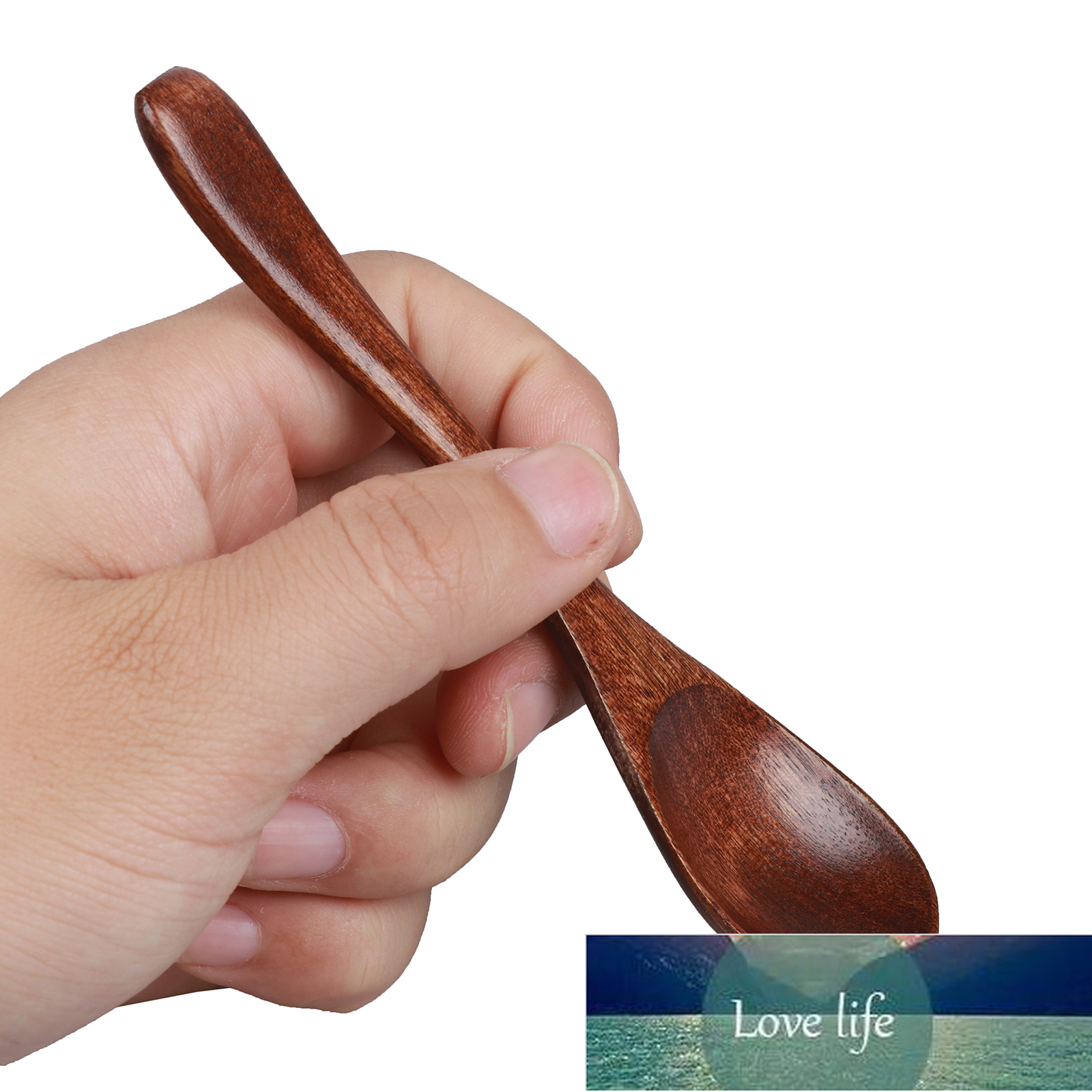 

6PCS Wooden Spoon Small Soup Spoons Serving Spoons Condiments Spoons Wooden Honey Teaspoon For Seasoning Oil Coffee Tea Sugar
