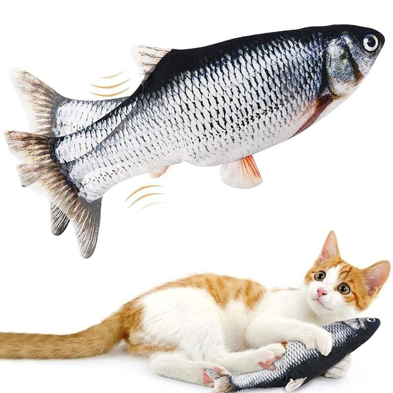 

Cat Toys Toy Fish Moving Kicker Simulation Catnip Pet Chew Bite Interactive Dropshiping USB Electric Charging