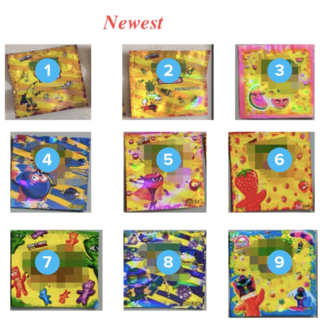 

PATCH DUMMIES Candy Bags 9 Styles Childproof Pouch Vape Cartridges Packages Newest E-cigarette Accessories Box