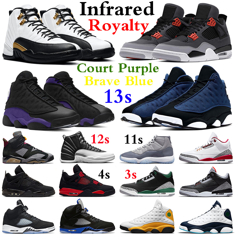 

Jumpman 4s Infrared Man Basketball Shoes 1s Bred Patent 3s Cardinal Red Thunder 5s Oreo 11s Cool Grey 12s Royalty Playoffs 13s Brave Blue Court Purple Sports Sneakers, #1 dark marina blue