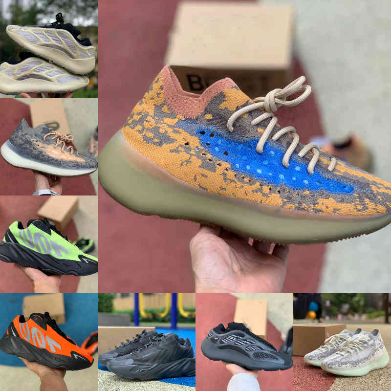 

2021 High Quality Kanyes Inertia Mens Running Shoes Wests V2 V3 380 Wave Black Static Runner MNVN Solid Grey Magnet Bone Tephra Geode Womens Sneakers F06, Y201