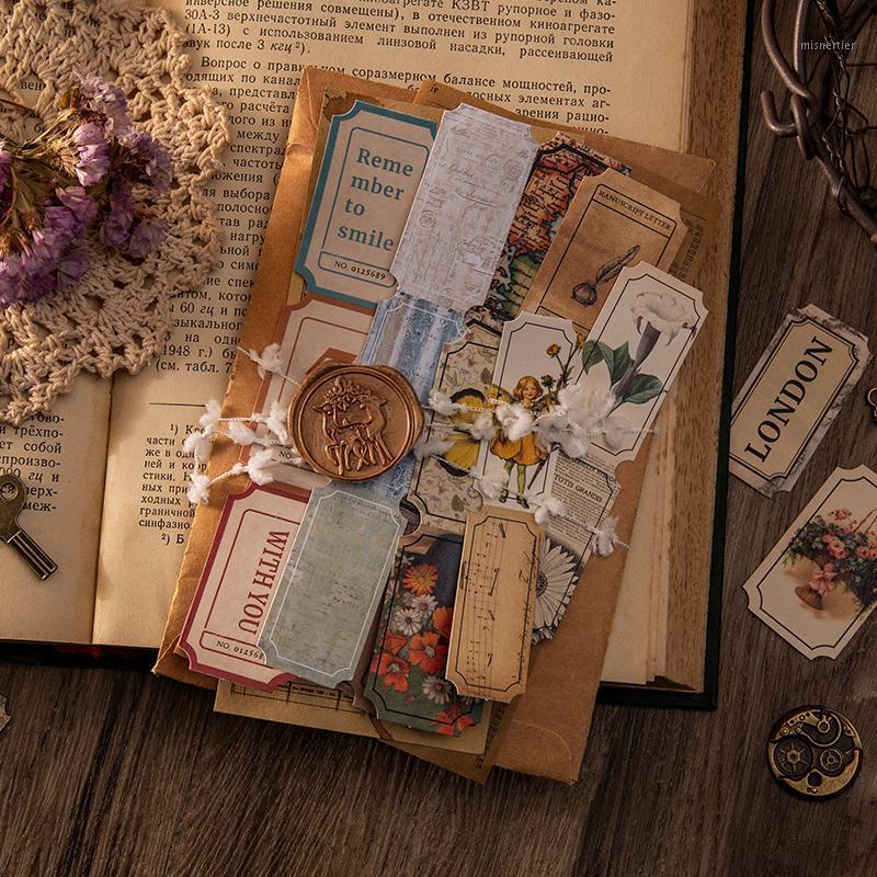

Gift Wrap 20packs Vintage Flowers Butterflies Stickers Diary Planner Decorative Scrapbooking Stationery Supplies