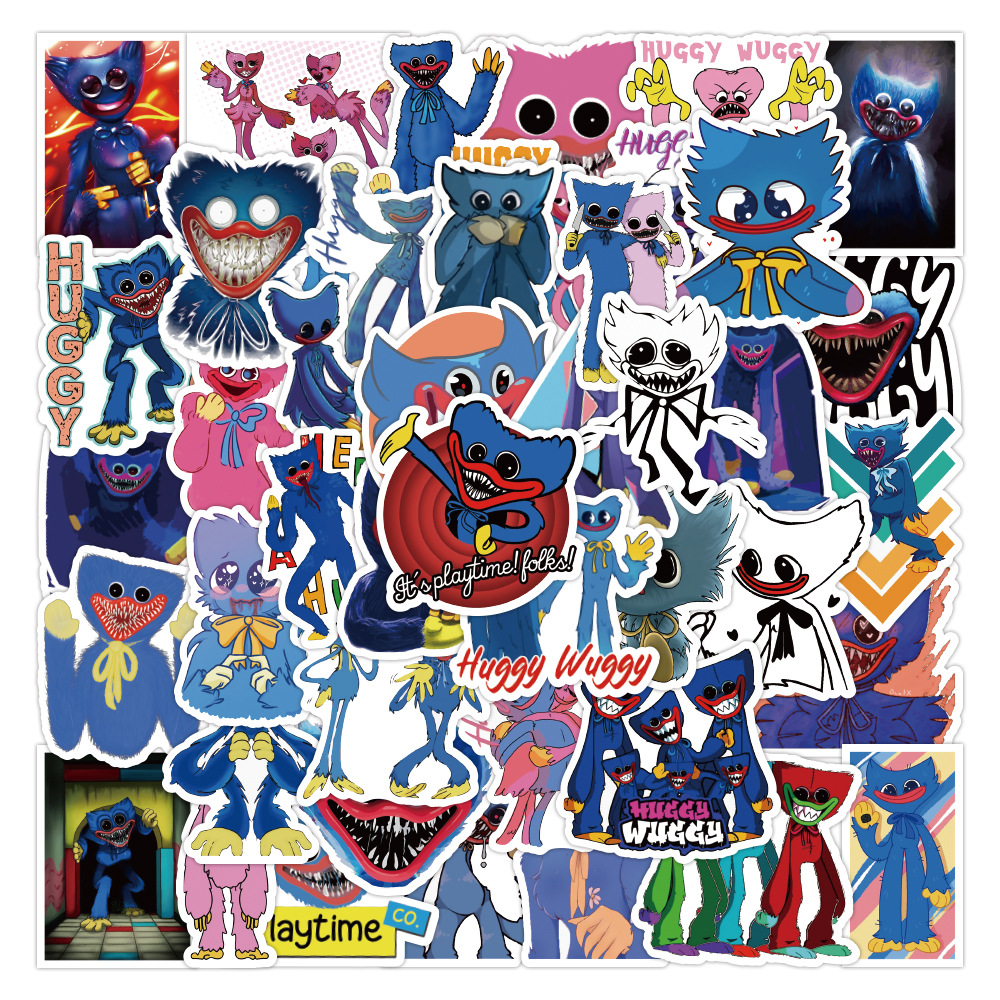 

50PCS Poppy Playtime waterproof Stickers for Laptop Guitar bike sticker