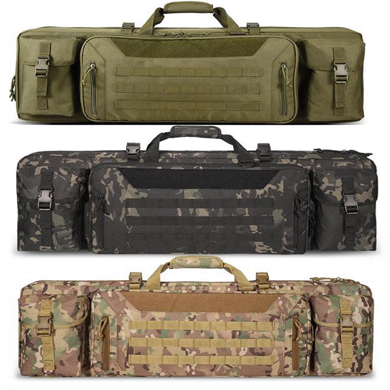 

Stuff Sacks Tactical 39.4" 100cm Rifle Bag Gun Case Backpack AR 15 M4 Sgun Portable Military Hunting Accessories Pack, Black