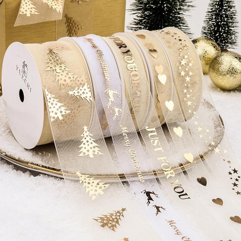 

Christmas Decorations 25mm-10Yards Satin Ribbon Wedding Birthday Party Gift Packaging Halloween Holiday Supplies DIY Crafts