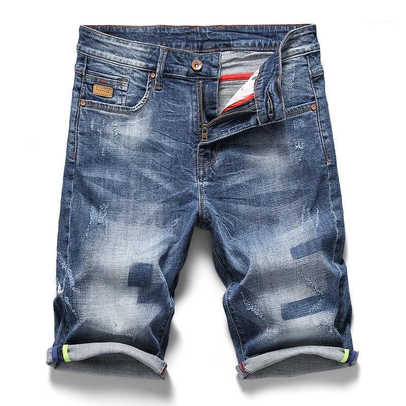 

Pantalon Hombre Denim Shorts Knee Length Short Homme Straight Pants Men Jeans Summer Casual Men's, 332