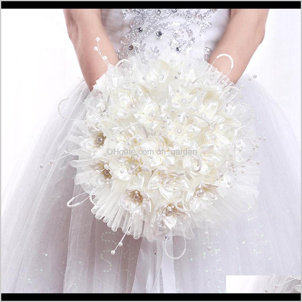 

Decorative & Wreaths Bride Artifical Wedding Flowers White Rose Bridal Bouquet Romantic Accessories Uoumz Wrt9K