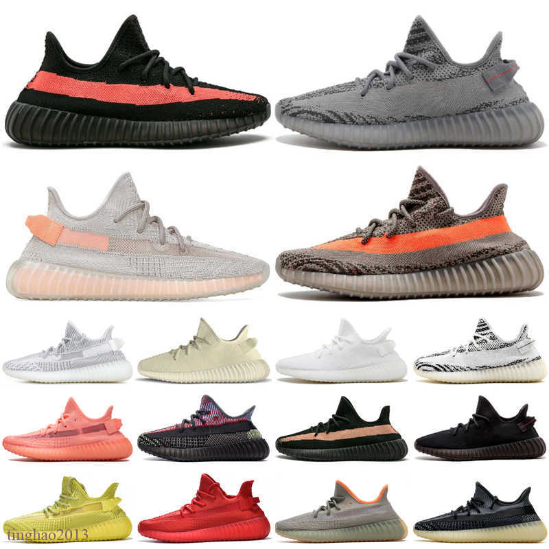 

2020 Kanye Shoes Womens Mens Running Shoes Tail Light Sulfur Yecher Cinder Earth Abez Asriel Israfil Eliada Trainers Sneakers size 13, Color 19