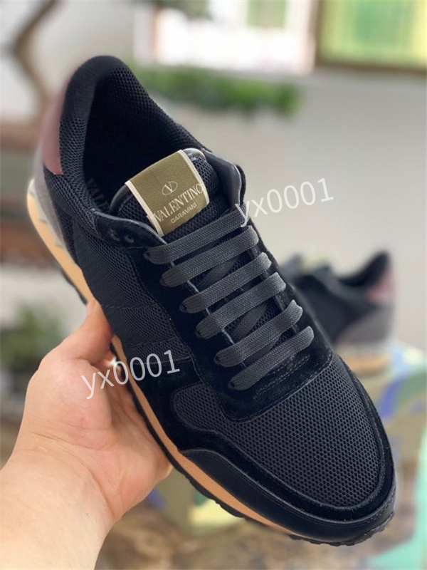 

NEW Designers Red Bottom boots Suede spike Shoe For Men Women Shoes Party Wedding Valentinoes crystal Leather Sneakers 39-46, 05