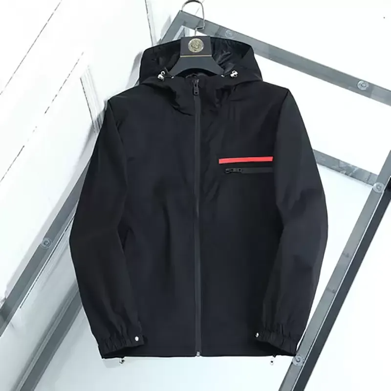

Fashion designer Mens Jacket Spring Autumn Outwear Windbreaker Zipper clothes Jackets Coat Men Outside can Sport Men's Clothing, Black;brown