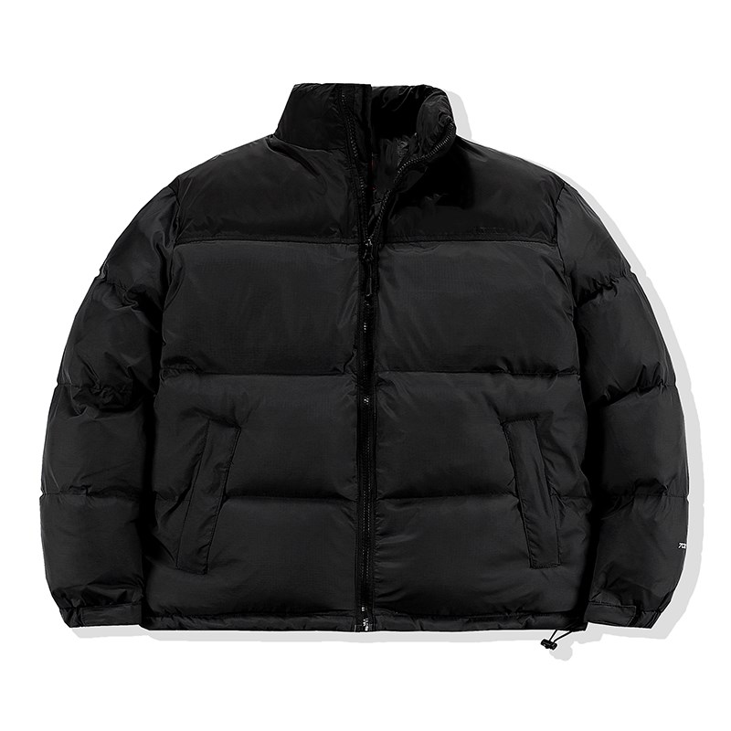 

2021 Men's Classic Brand Design North 90% White Duck Down Solid Color Coat Face Jacket Outdoor Sports Clothing 700 005, Black