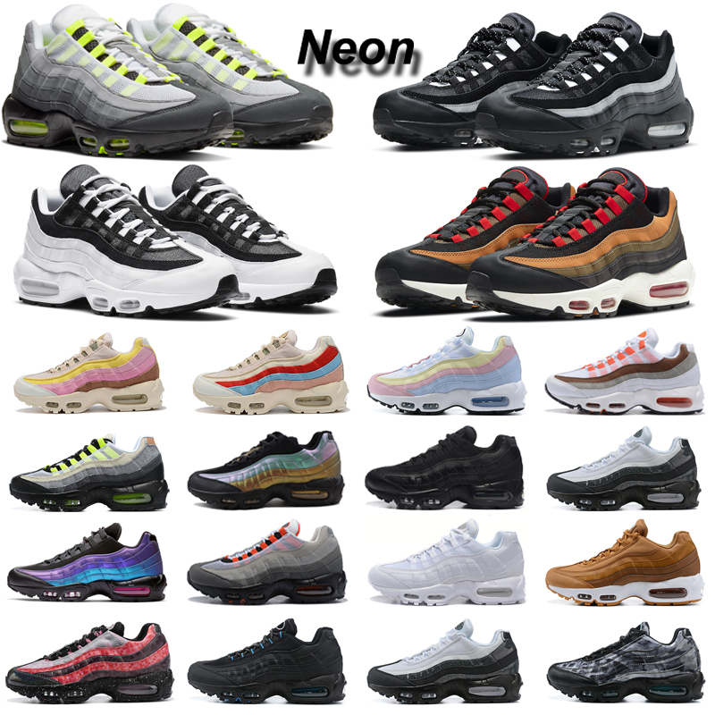 

Neon 95 max running shoes men women 95s triple black white Volt Dark Smoke Grey Laser Fuchsia Greedy mens trainers sports sneakers