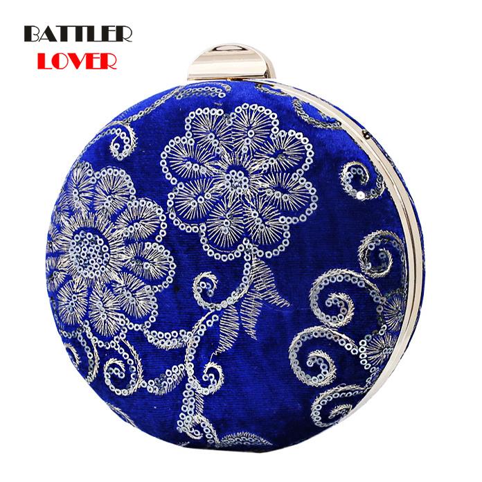 

Women's Diamoned Evening VELOUR Shoulder Bag Bridal Clutch Party Prom For Lady Wedding Floral Handbas Bags