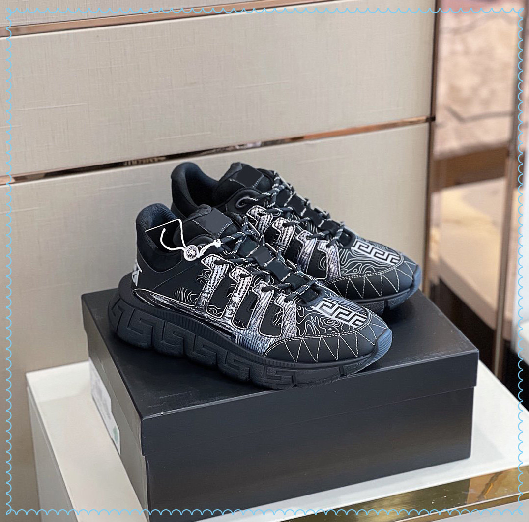 

2021S Dating artifact for Mens designer luxury shoes Casual sneakers Discrete coordinate print on upper of Milan are size38-46, As picture 5