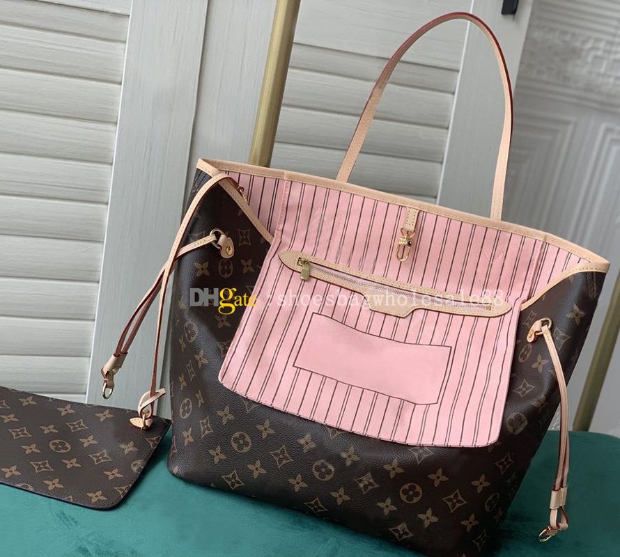 

High Quality Women Handbag Messenger Fashion luxurys designers bag 2021 Shoulder Bags Girl 2 Set Portable Mother Package LVLouis, Red;black