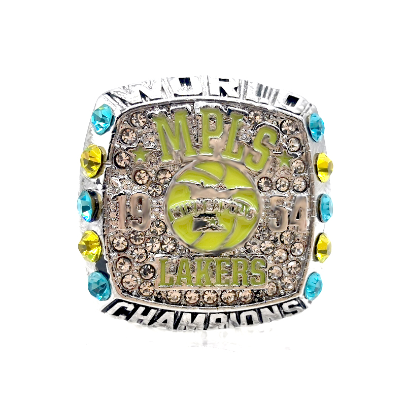 

1954Minneapolis Lakers Basketball championship ring, Silver