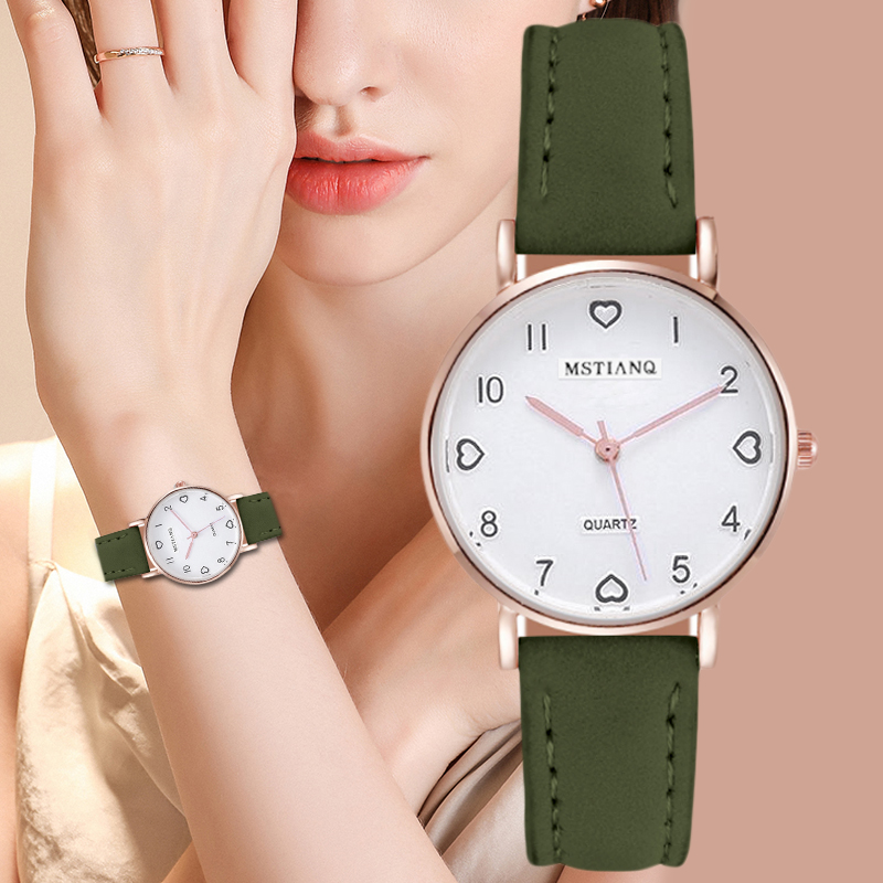 

2020 New Watch Women Simple Fashion Casual Small Dial Women's watches Leather Strap Quartz Clock Wrist Watches Gift Reloj mujer, Brown