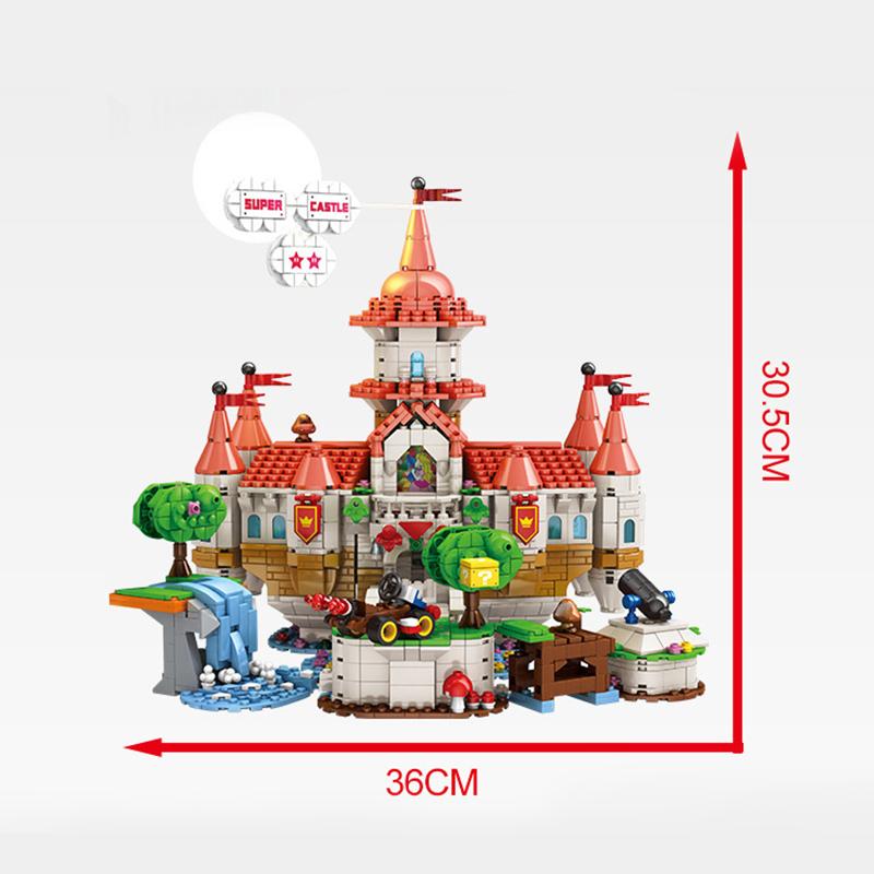 

67601 2614pcs Creator Movie Series Advanced model Princess Castle Building Blocks Bricks Spelling Toys