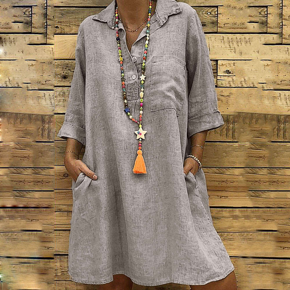 

Women's dress hq0159, Black;gray