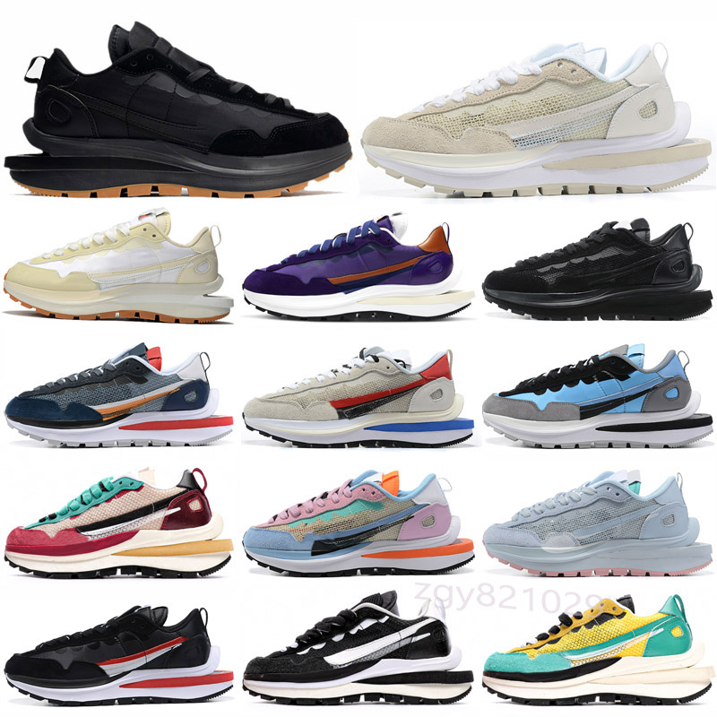

waffle VoporWaffle chunky mens running shoes pegasu fragment LDWaffle ldv Sesame Noir Sail Royal Fuchsia men women trainers sports sneakers, Color 9