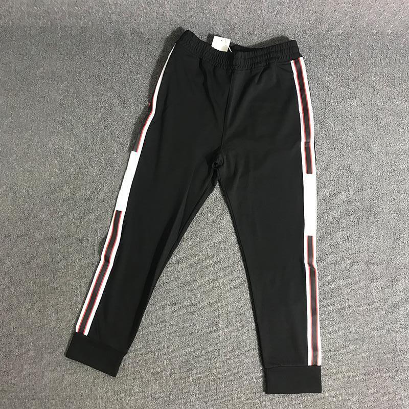 

Mens Jogger Pants Drawstring Sports High Fashion black Colors Side Stripe Joggers casual sport jop G Ucci, 8018-black