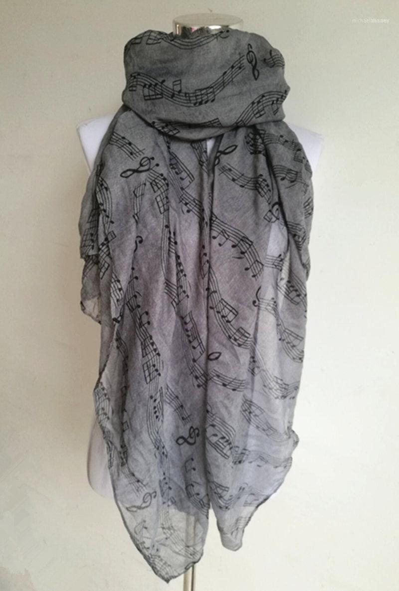 

Fashion Women Music Note Print Long Scarf Elegant Scarves Neck Wrap Stole Neckerchief High Quality Lady Scarves1