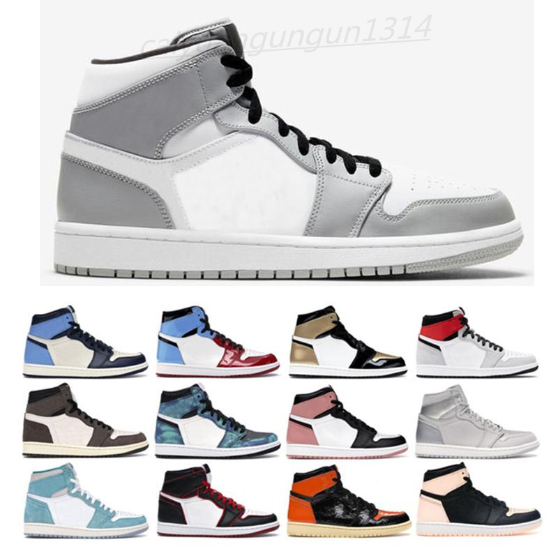 

High OG Bred Toe Chicago Banned Game Royal Mens basketball Shoes for 1s 1 Top 3 Shattered Backboard Shadow Sneakers 36-47 M33, #20