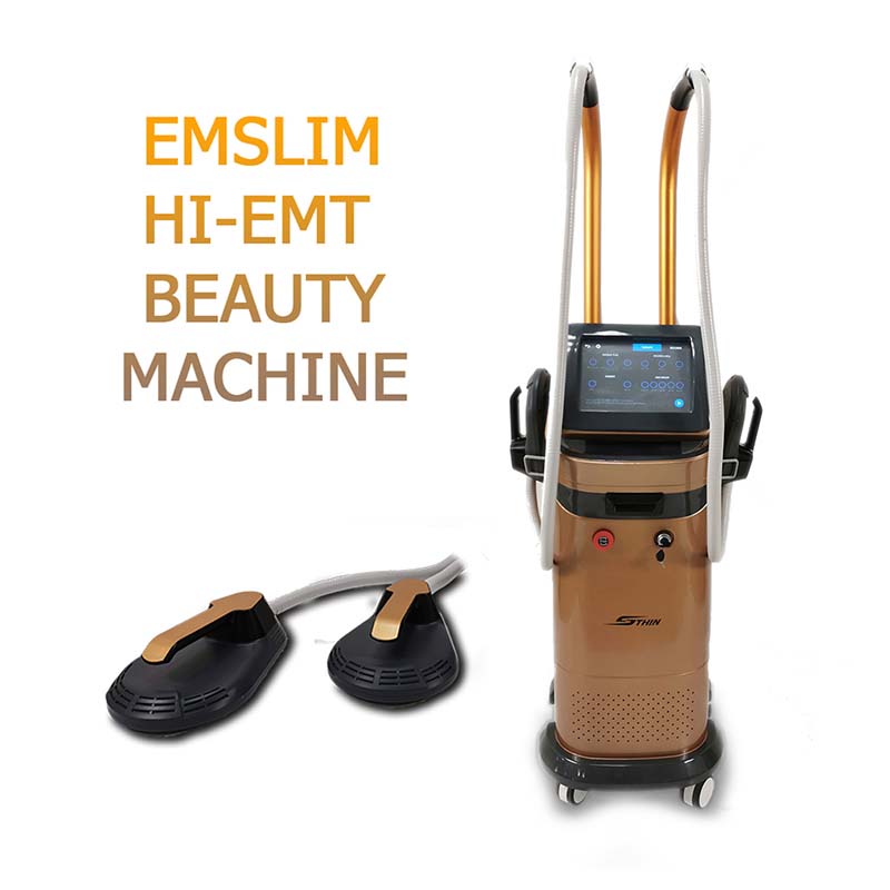 

2 handles EMSlim body shaping abs training fitness slimming machine HIEMT EM slim beauty ems muscle stimulator