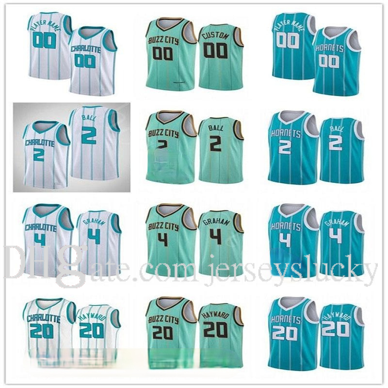 

2020 2021 Wholesale Draft Pick Men LaMelo Ball Gordon Hayward Devonte Graham 2020/21 City Swingman Basketball Jersey Green Buzz New Uniform, Black;red