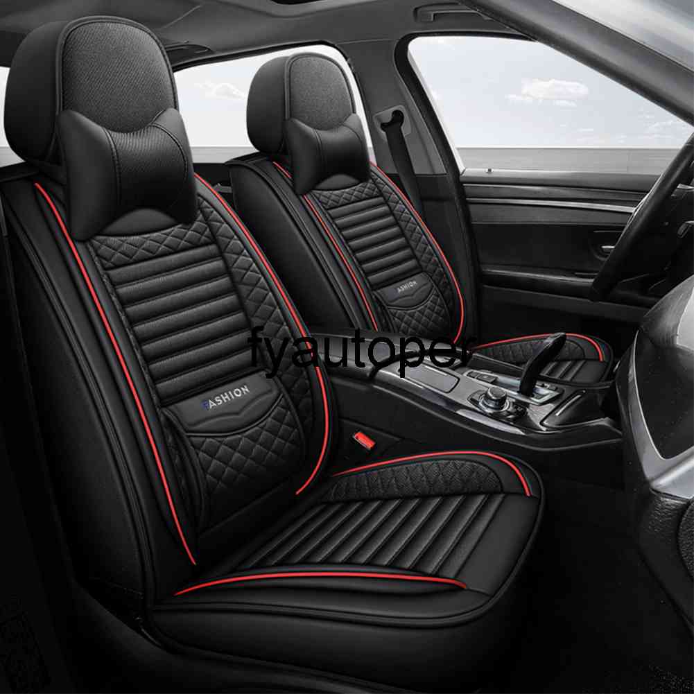 

Customed Car Seat Cover Set For BMW Toyota Kia Ford Mazda Golf Breathable Flax Embroidery Automobile Seat Covers Car Accessories