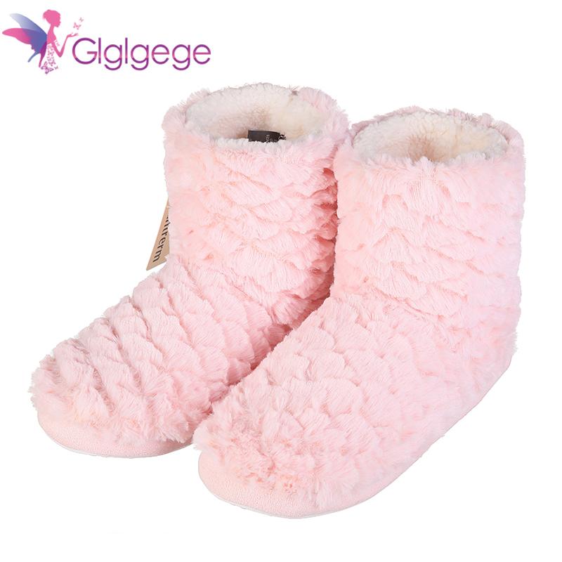 

Slippers Glglgege Arrival Winter Indoor For Women Adult House Shoes Soft Warm Thickening Home, Black