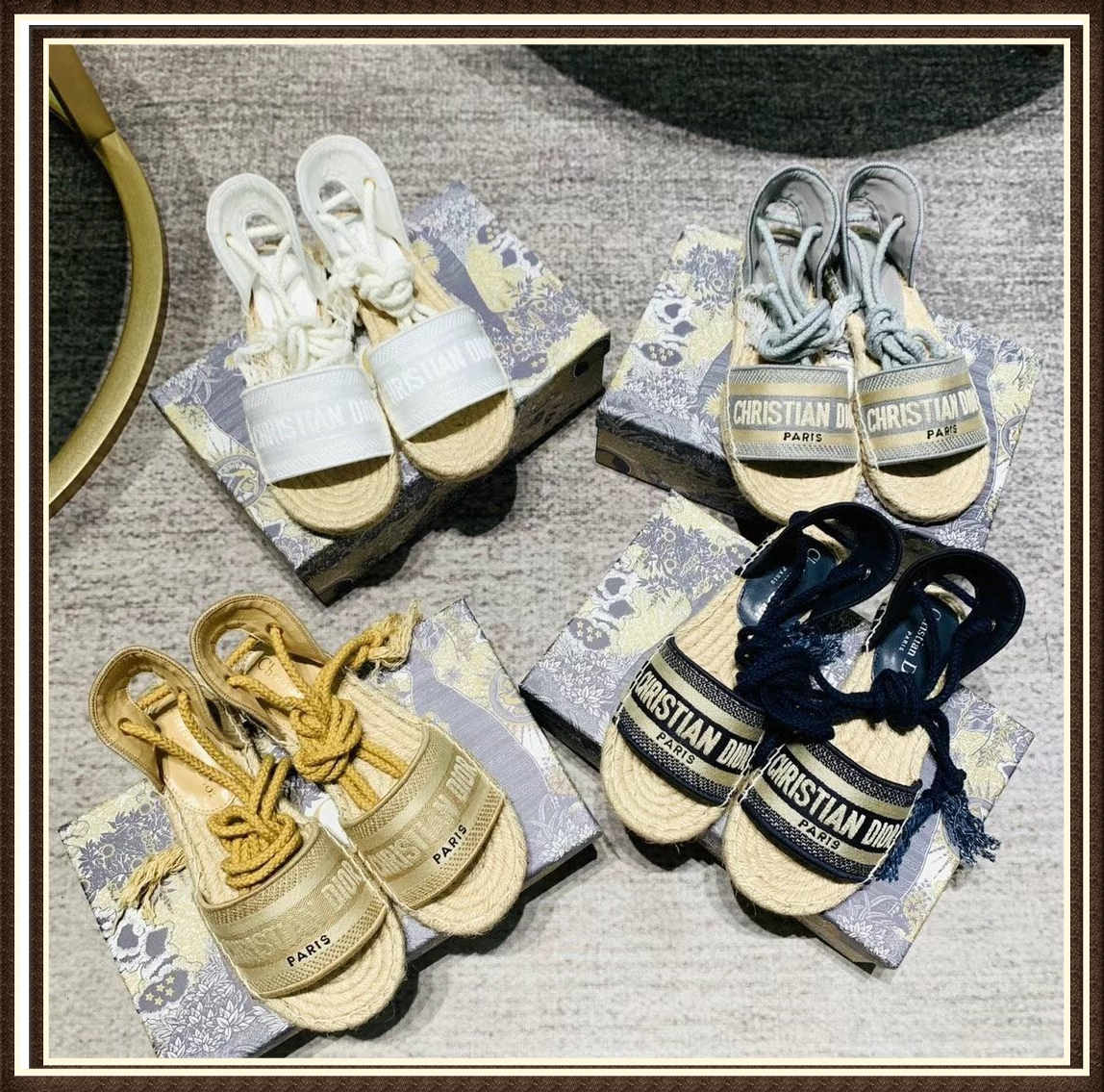 

Summer ladies casual sandals slippers fashion letters fisherman shoes platform women shoes hemp rope straw woven toe cap sandals large 35-41, Black