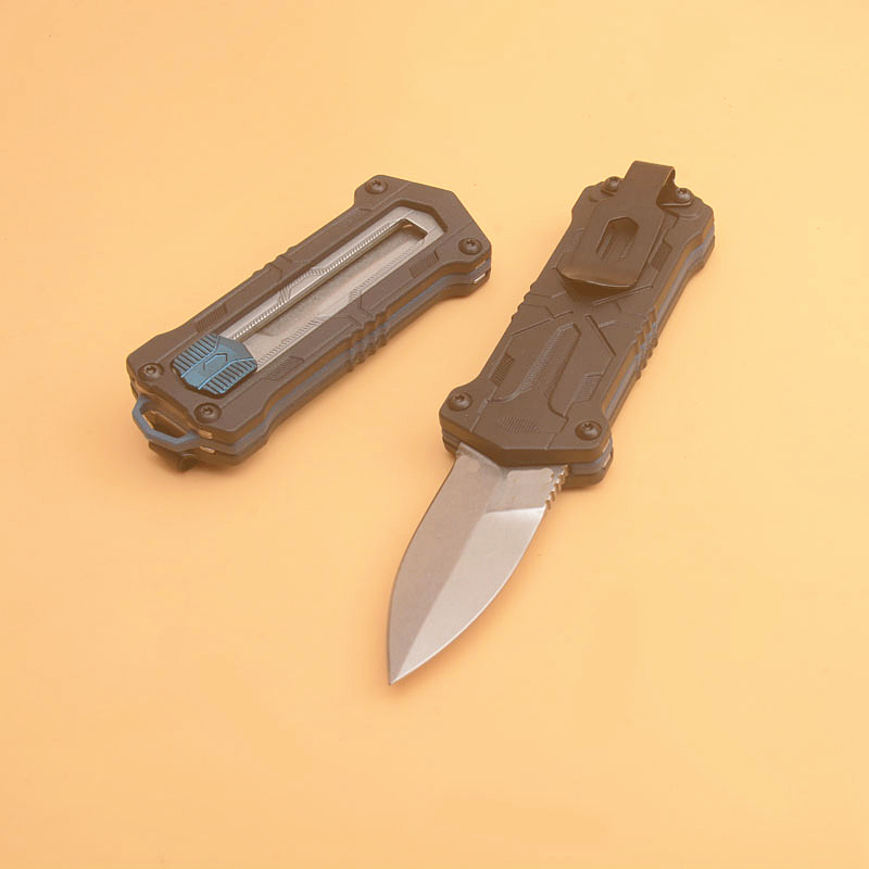 

KS1190 EDC Pocket Knife 8Cr13Mov Stone Wash Blade Aviation Aluminum Handle Knives With Retail Box Package