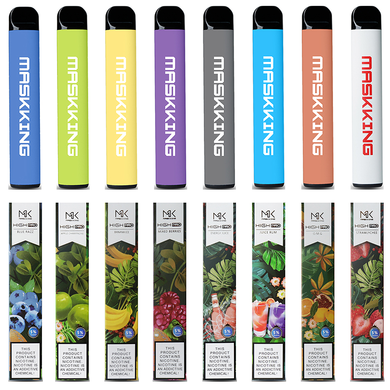 

Hotsale Australia Maskking High Pro Disposable Vape E Cigarettes Puffs 600mAh 3.5ml Pre-filled Cartridges Vapes pen mix flavors