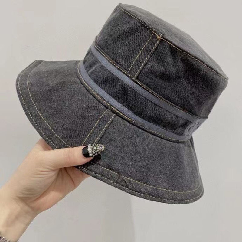 

Fashion Casual Denim Bucket Hat Gorra Designers Caps Hats Women Fitted Cap Beanie Bonnet Stripe High Quality Brand Casquette 2105141SX, Extra cost