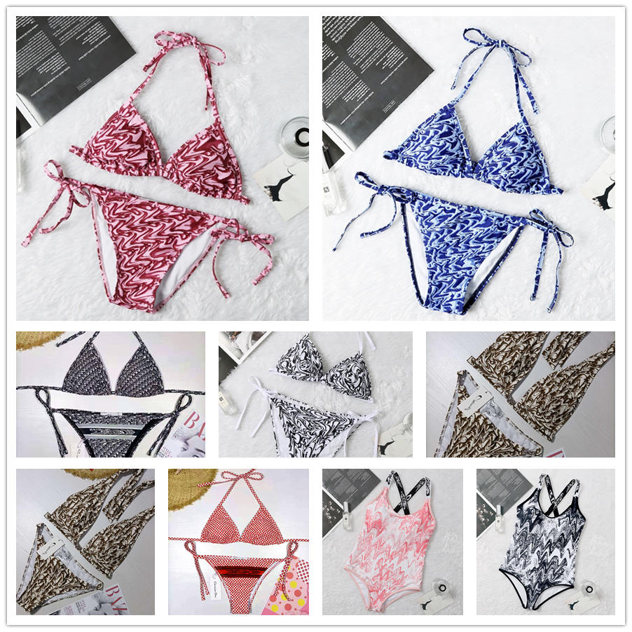 

2021 Fashion Mix 11 Styles Women Swimsuits Bikini set Multicolors Summer Time Beach Bathing suits Wind Swimwear High Quality