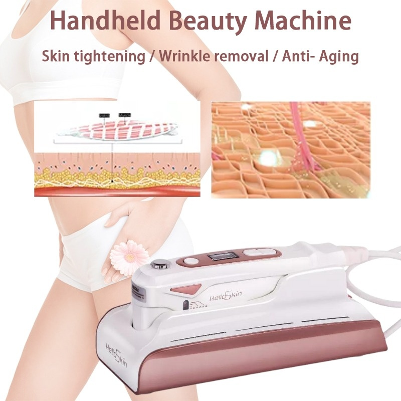 HelloSkin HIFU Machine High Intensity Focused Ultrasound Face Lifting Anti Wrinkle Skin Care Facial Beauty Equipment DHL Free Delivery