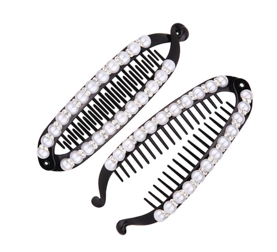 

51 Hot sell fashion Ms. Simple Vintage Geometric Hair Clip Multicolor Wild Hair Clip, Black;brown