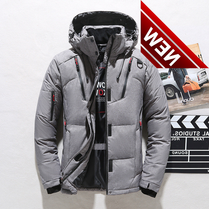 New 2019 Winter Men's Down Jacket Tace & Shark Brand Keep Warm White Duck Men Wind Breaker Snow Coats Plus Size 4xl