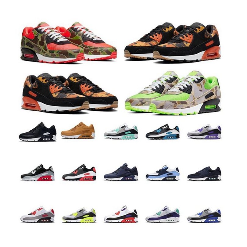 

Classic 90 Boots Sports Shoes 90s Mens Women Infrared Mash Leather Triple Black White Volt USA History Camo Green Yellow air cushion Trainer Sneakers