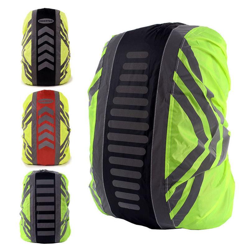 

outdoor bag cover rain waterproof covers reflective backpack dust for riding cycling camping hiking sports bags raincover