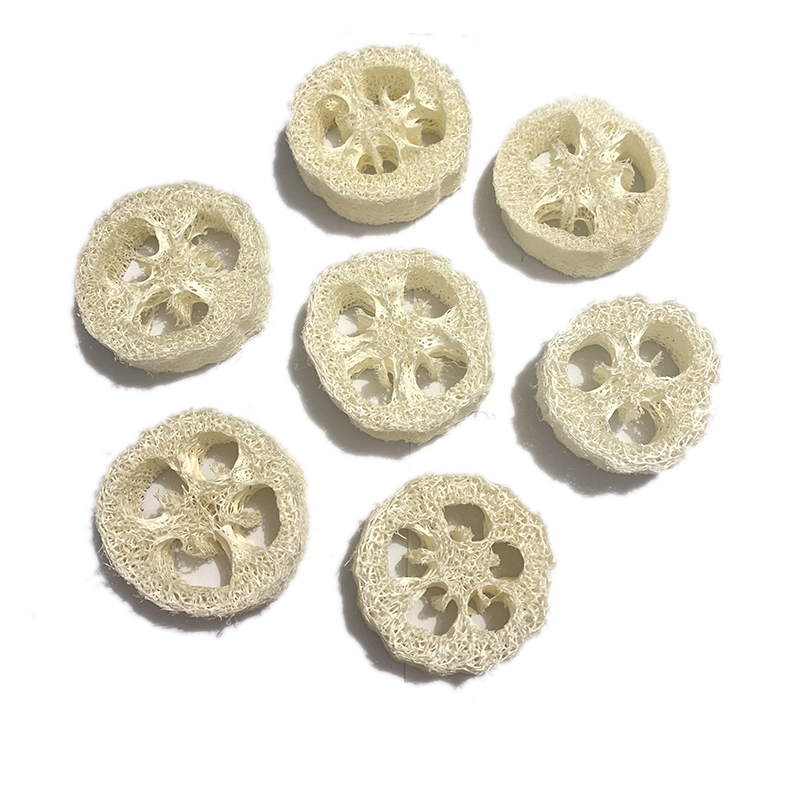 

2cm Thick Natural Loofah Cuts Luffa Slices for Soap Making